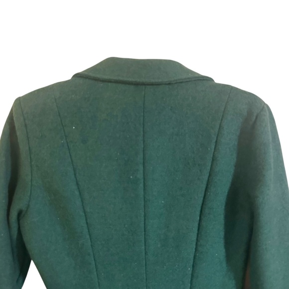 Tatyana Boutique Retro 1950s Emerald Pin Up Wool Blend Dress Coat Medium - Picture 7 of 9